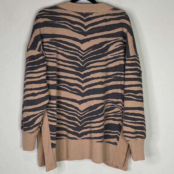 Aerie Good Vibes Tiger Stripe Oversized Sweater Women's Size Small - Picture 8 of 9